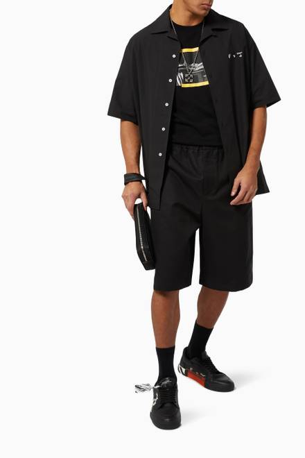 hover state of Ow Logo Lounge Shorts in Cotton Jersey     