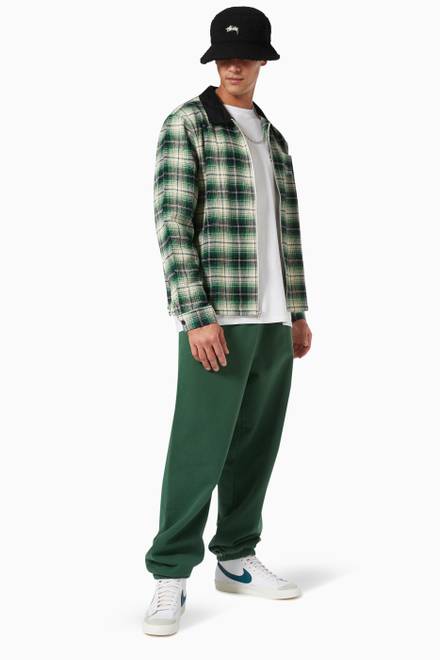 hover state of Frank Plaid Zip Shirt in Cotton  