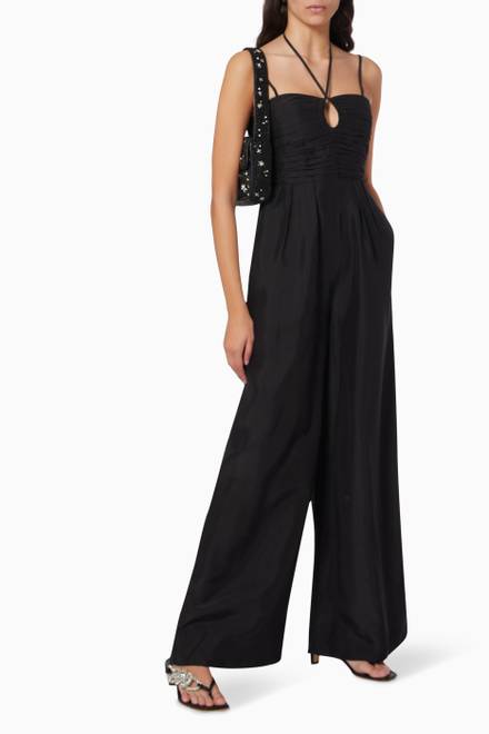 hover state of Khalida Jumpsuit in Silk  