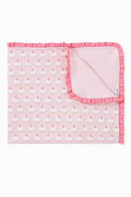 hover state of Baby Cakes Ruffle Blanket in Pima Cotton 