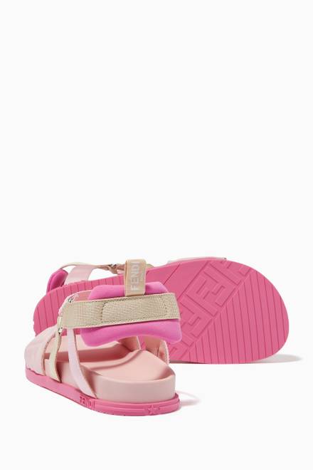 hover state of FF Monogram Sandals in Textile 