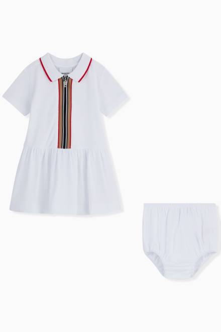 hover state of Icon Stripe Dress with Bloomers in Cotton   