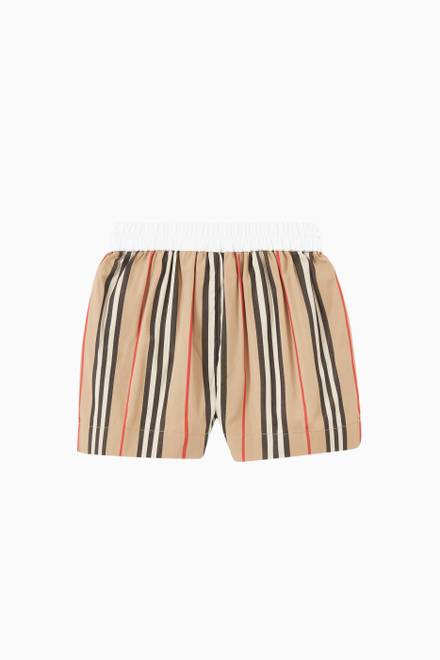 hover state of Icon Stripe Shorts in Cotton  
