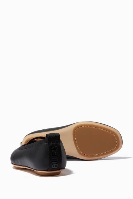 hover state of Mini Grace Ballerinas in Leather  