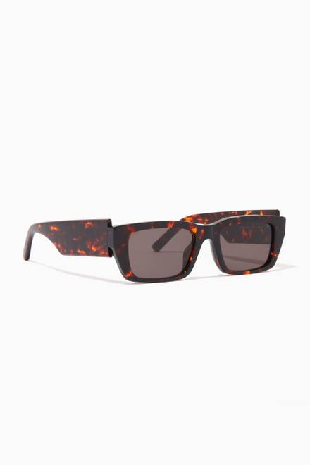 hover state of Palm Rectangular Sunglasses in Acetate