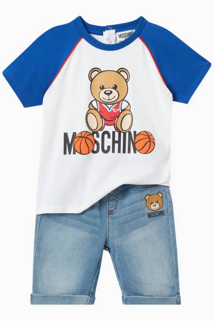 hover state of Basketball Teddy Bear T-shirt in Cotton