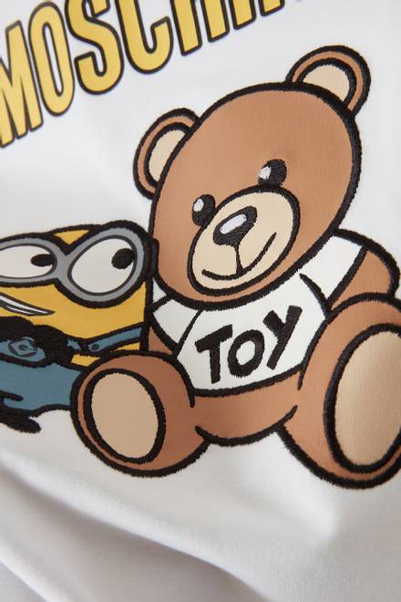 hover state of Minions© & Teddy Print T-shirt in Cotton