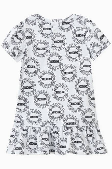 hover state of All-over Logo & Teddy Bear Print Dress