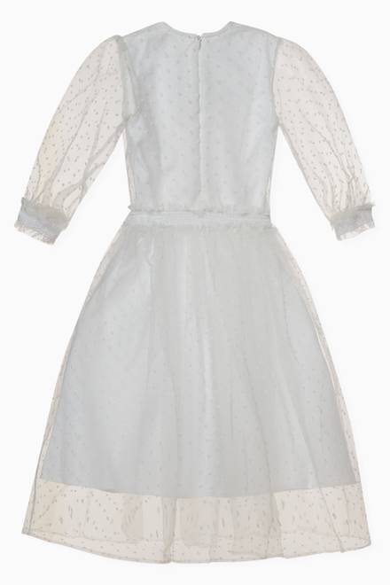 hover state of Sheer Sleeve Dress in Tulle 