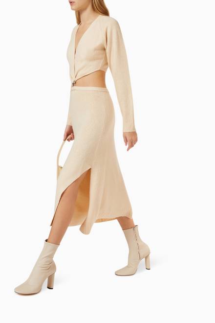 hover state of Harmony Cutout Dress in Knit 