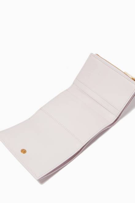 hover state of Tri-fold Zip Wallet in Intrecciato Nappa  