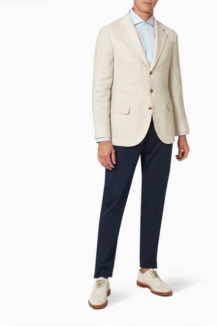 hover state of Single-breasted Blazer in Linen 