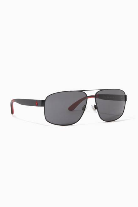 hover state of Aviator Sunglasses in Acetate     