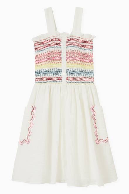 hover state of Stitch Ruffle Dress in Organic Cotton