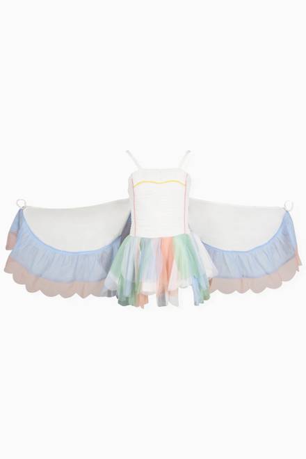 hover state of Butterfly Wing Dress in Cotton 