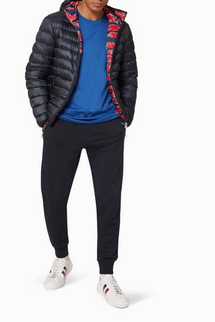 hover state of Bressay Reversible Short Down Jacket in Technical Fabric   