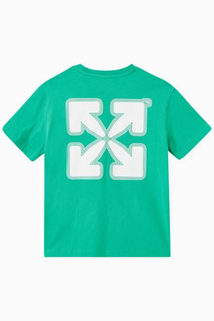 hover state of Rounded Layer Logo T-shirt in Cotton Jersey          