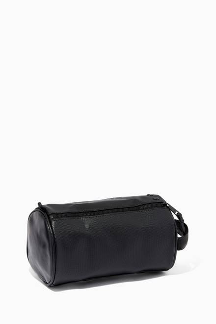 hover state of Pique Textured Wash Bag in PU  