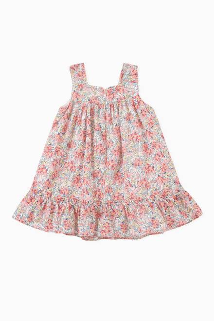 hover state of Floral Dress in Cotton 