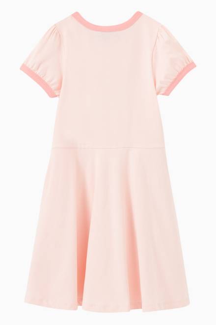 hover state of Logo Teddy Bear Dress in Cotton  