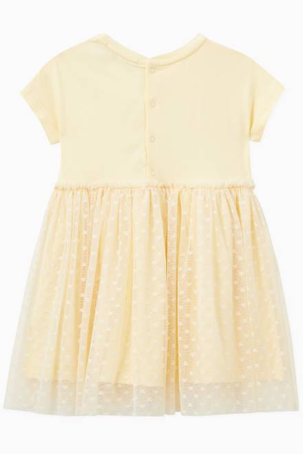 hover state of Teddy Logo Dress in Cotton & Tulle