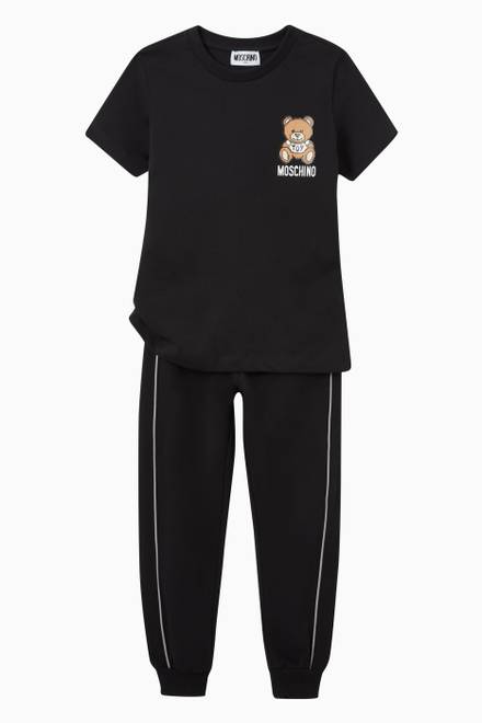 hover state of Pixelated Teddy Bear Sweatpants in Fleece 