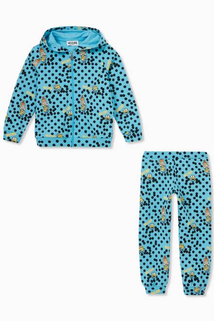 hover state of All-over Minions© & Teddy Print Tracksuit Set