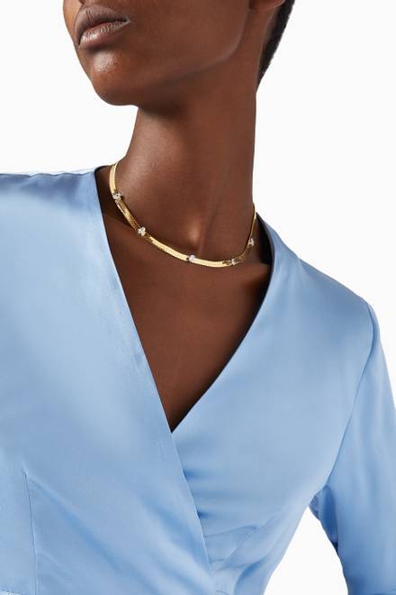 hover state of Friday Night Necklace in 24kt Gold plating