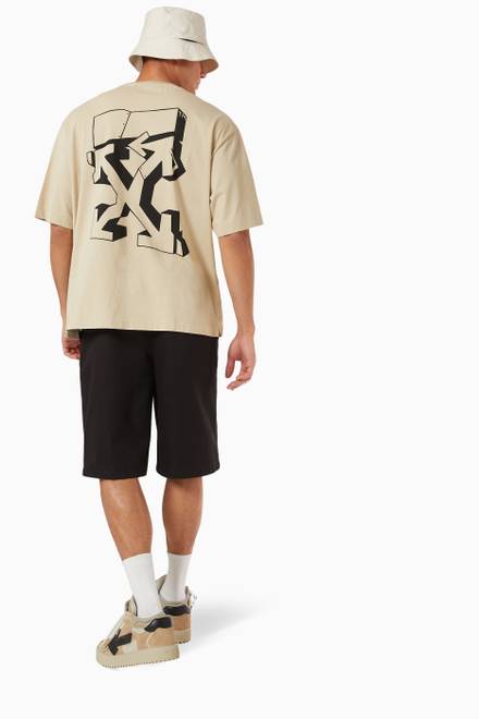 hover state of Graffiti Arrows T-shirt in Cotton Jersey        