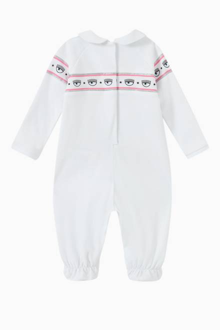 hover state of Maxi Logomania Sleepsuit in Cotton Jersey  