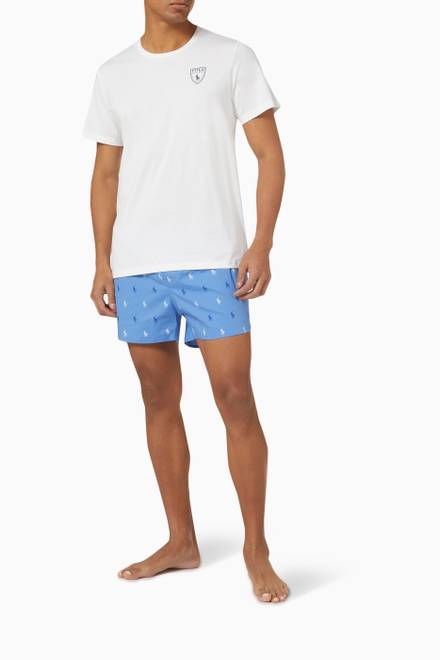 hover state of Pyjama Shorts Set in Cotton Jersey 