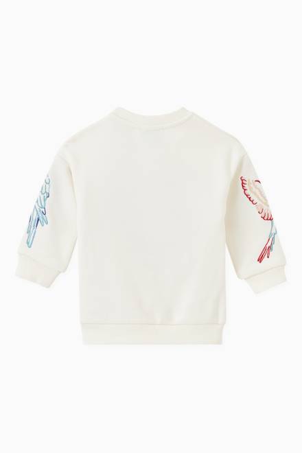 hover state of Elephant Sweatshirt in Stretch Cotton  