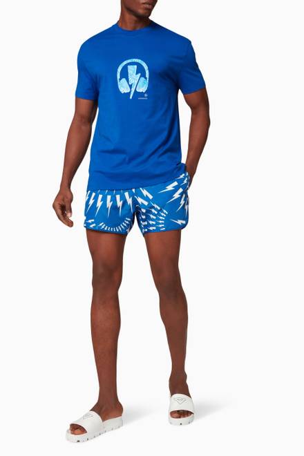 hover state of Crazy Bolts Swim Shorts 