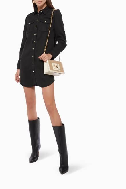 hover state of Safari Shirt Dress in Lyocell Twill   