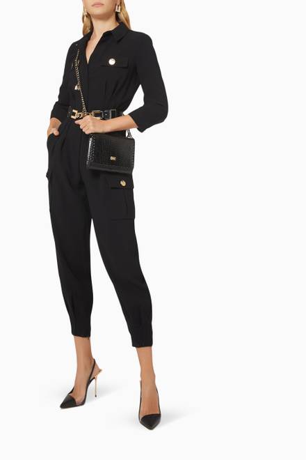 hover state of Utility Jumpsuit in Crepe