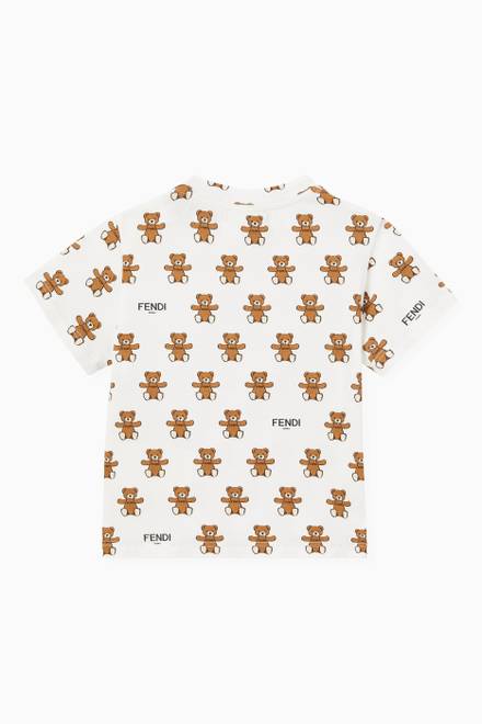 hover state of Teddy Bear Print T-shirt in Cotton Jersey 