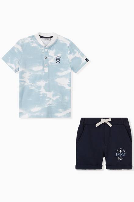hover state of Polo Shirt & Shorts Set in Organic Cotton