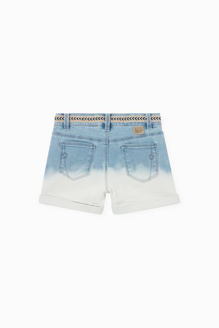 hover state of Denim Shorts in Cotton Stretch  