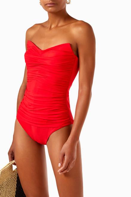 hover state of Bandeau One Piece Swimsuit    