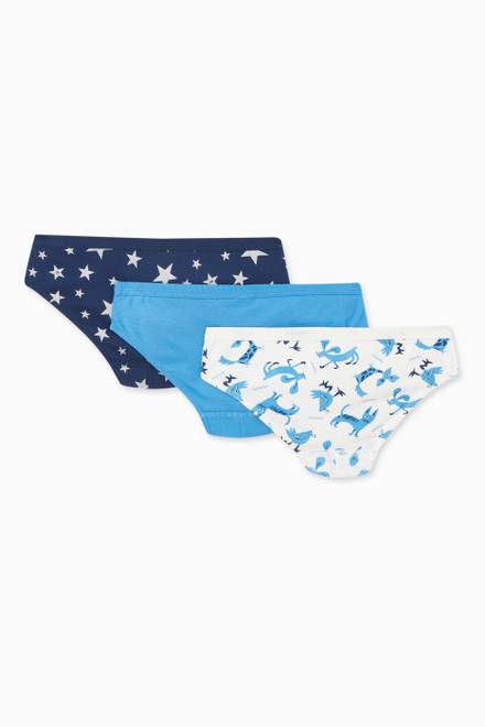 hover state of Animal Briefs in Cotton, Set of 3 