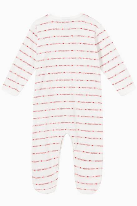 hover state of Je T'aime Sleepsuit in Cotton