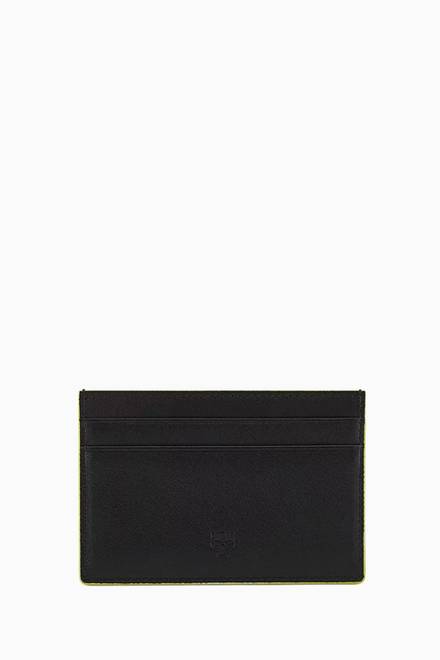hover state of Mini Card Case in Cubic Monogram Leather  