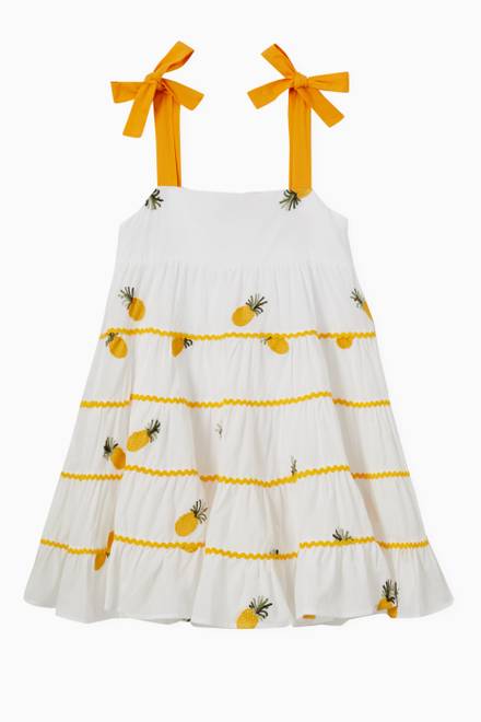 hover state of Stella Pineapple Dress in Cotton 