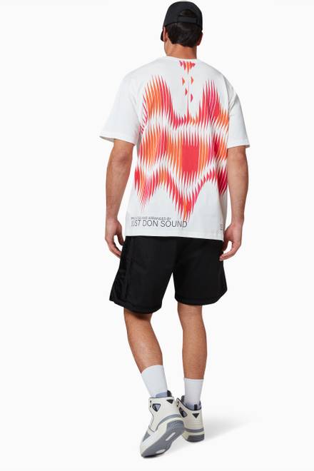 hover state of Sound Printed T-shirt in Cotton Jersey      