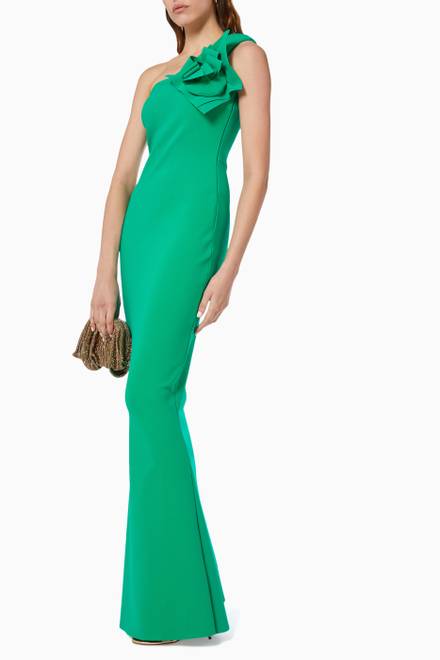hover state of Nicolasa One-Shoulder Gown   