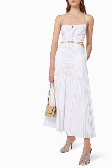 hover state of Rem Maxi Dress in Cotton Poplin  