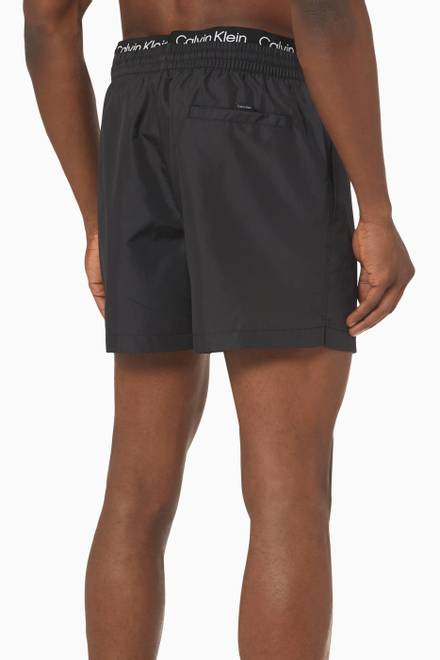 hover state of Double Waistband Swim Shorts   