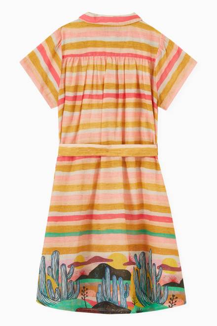 hover state of Abel Mac Print Dress in Organic Cotton 