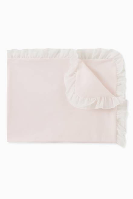 hover state of 3D Rosette & Chiffon Ruffle Blanket  