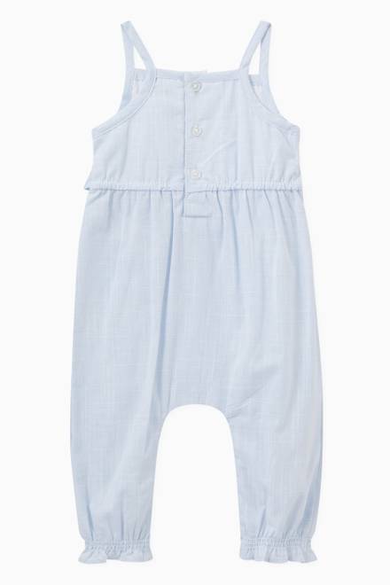 hover state of Ruffle & Bow Coverall in Cotton